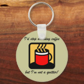 Funny-koffie Sleutelhanger (Voorkant)