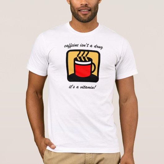 Funny-koffie T-shirt (Voorkant)