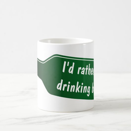 Funny koffiekoffie-mok voor bierliefhebbers koffiemok (Center)