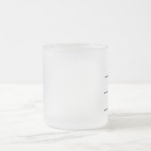 Funny koffiekoffie-mok voor serieuze koffiedrinker matglas koffiemok (Center)