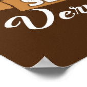 Funny-koffiewoordkunst Poster (Hoek)