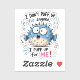 Funny Kogelvis Kids T-shirt | Ik Puf Op Voor Mezel Sticker