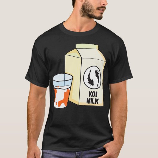 Funny Koi Milk Shirt Funny Koi Fish (Voorkant)