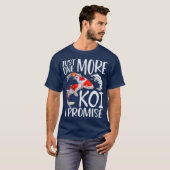 Funny Koi Shirt nog maar één koi die ik Karp beloo (Voorkant volledig)
