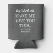 Funny Koment Wedding Groomsman-voorstel Blikjeskoeler (Voorkant)