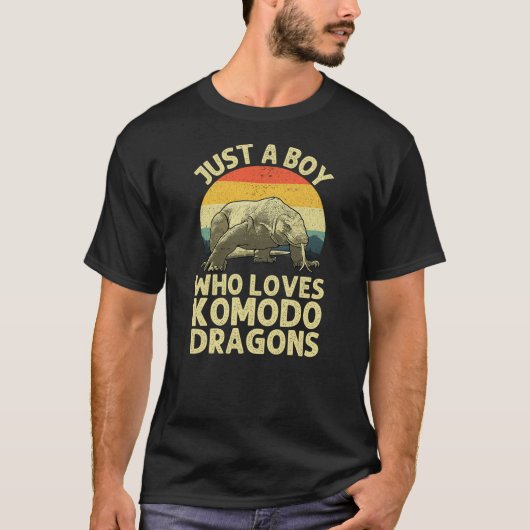 Funny Komodo Dragon Design For Boys Men Komodo Dra T-shirt (Voorkant)