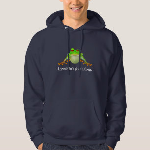 Funny kon geen kikkervis Cartoon geven Hoodie