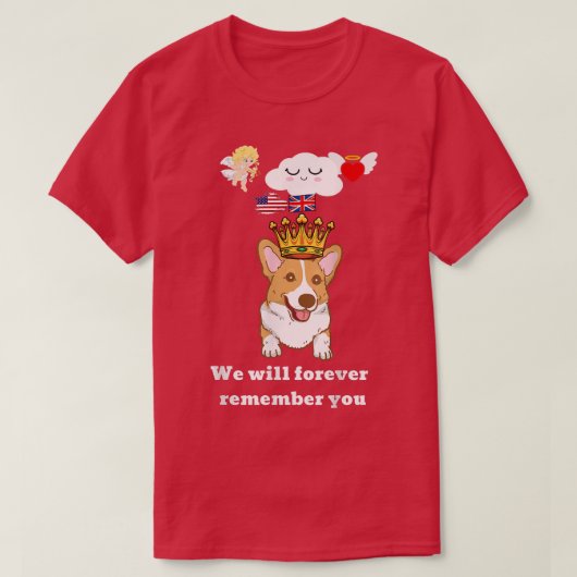 Funny koningin corgis idea, corgi hondenliefhebber t-shirt (Design voorkant)