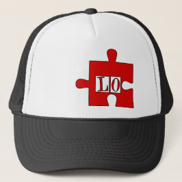 Funny koppel overeenkomend pet, x2, LOVE Trucker Pet