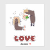Funny koppel sticker (Vel)