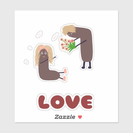 Funny koppel sticker (Vel)