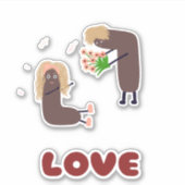 Funny koppel sticker (Voorkant)