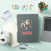 Funny koppel sticker (iPad Cover)