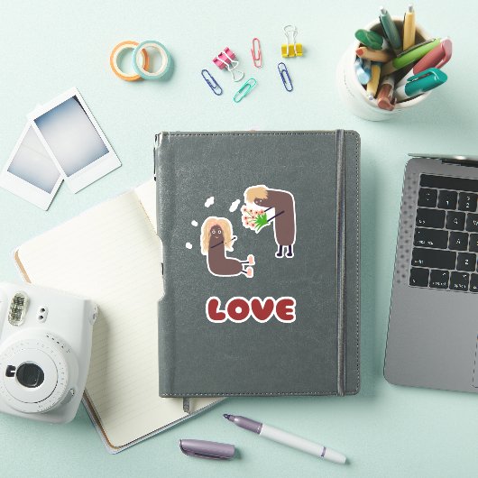 Funny koppel sticker (iPad Cover)