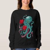 Funny Kraken Octopus Boxing Glove Underwater Ocea Trui (Voorkant)