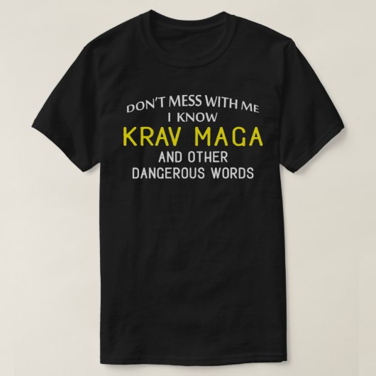 Funny Krav Maga voor Martial Arts Lovers T-shirt (Design voorkant)