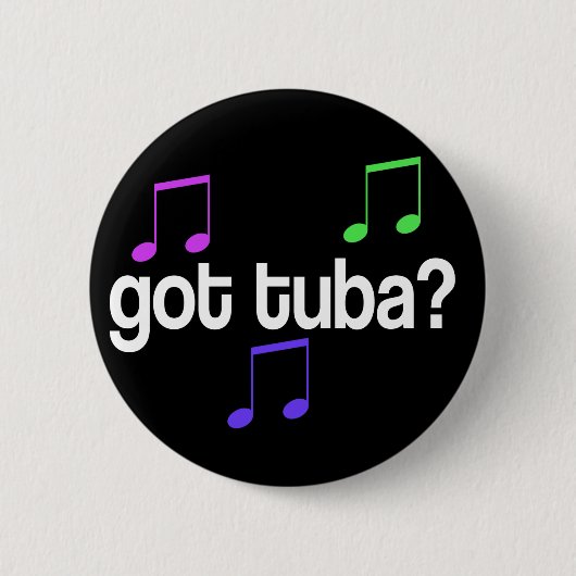 Funny Kreeg Tuba Music Button (Voorkant)