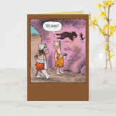 Funny krijgt een goede kaart voor vrienden en fami (Gele Bloem)