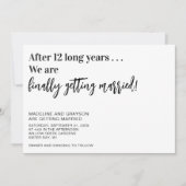 Funny krijgt eindelijk gehuwde Casual bruiloft Kaart (Voorkant)