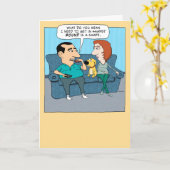 Funny krijgt zin in de vorm van de geboorte kaart (Gele Bloem)