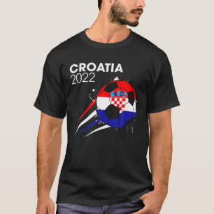 Funny Kroatië 2022 Soccer Team Lover Kroatische vl T-shirt