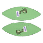 Funny krokodillenuitlijker met gebarentaal cartoon american football (Panelen)