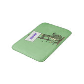 Funny krokodillenuitlijker met gebarentaal cartoon badmat (Gekanteld)