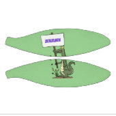 Funny krokodillenuitlijker met gebarentaal cartoon basketbal (Panelen)