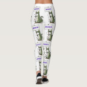 Funny krokodillenuitlijker met gebarentaal cartoon leggings (Achterkant)