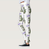 Funny krokodillenuitlijker met gebarentaal cartoon leggings (Links)