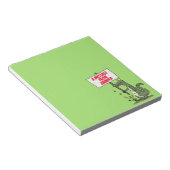 Funny krokodillenuitlijker met gebarentaal cartoon notitieblok (Schuin)