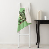 Funny krokodillenuitlijker met gebarentaal cartoon sherpa deken (In situ)