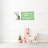 Funny krokodillenuitlijker met gebarentaal cartoon spandoek (Insitu)