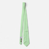 Funny krokodillenuitlijker met gebarentaal cartoon stropdas (Achterkant)