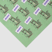 Funny krokodillenuitlijker met gebarentaal cartoon tissuepapier (Detail)