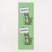 Funny krokodillenuitlijker met gebarentaal cartoon yogamat (Achterkant)