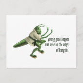 Funny Kung Fu Grasshopper Briefkaart (Voorkant)