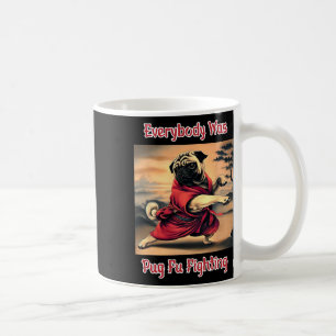 Funny Kung Fu Pug Schattige Karate Pug Humorous Do Koffiemok