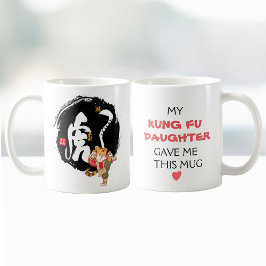 Funny Kung Fu Tiger Vaderdag Dad Birthday Gift Koffiemok