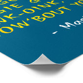 Funny Kung W Movie Quotes - Chicken Go Cluck Cow G Poster (Hoek)