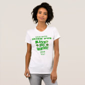 Funny kus mijn shamrocks St Patrick's T-shirt (Voorkant volledig)