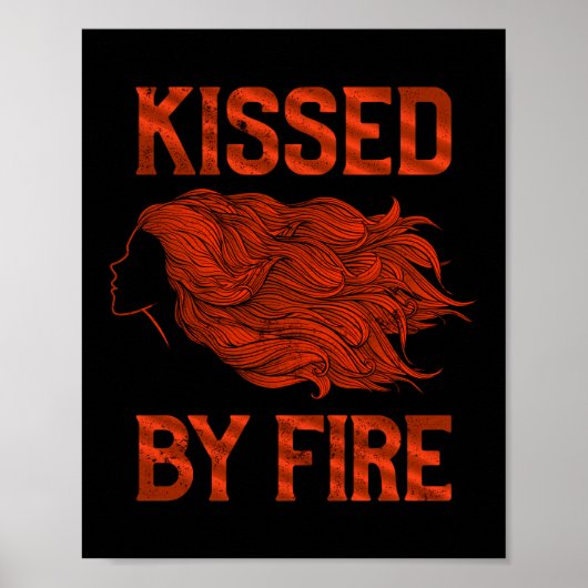 Funny Kust by Fire Redhead Ginger Red Hair Quote Poster (Voorkant)