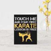 Funny Kyokushin Karate Kaart (Gele Bloem)