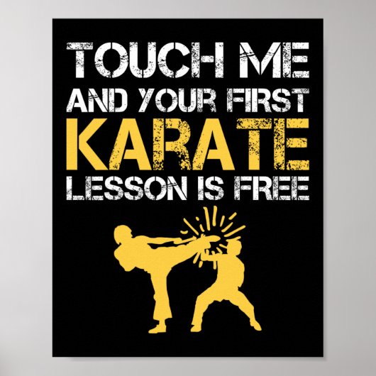 Funny Kyokushin Karate Poster (Voorkant)