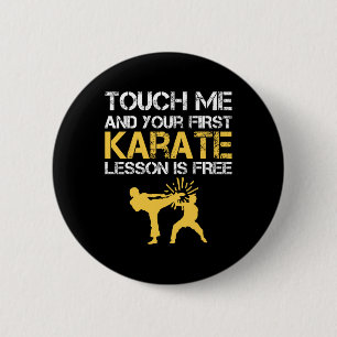 Funny Kyokushin Karate Ronde Button 5,7 Cm