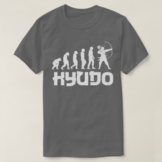 Funny Kyudo Evolution Design Japanse Archery Samu T-shirt (Design voorkant)