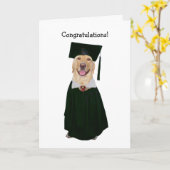 Funny Lab Afstuderen Kaart (Gele Bloem)