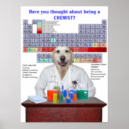 Funny Lab Chemistry Poster voor leraren