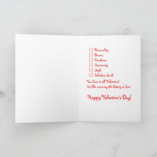 Funny Lab/Dog Valentijn Feestdagen Kaart (Binnen)