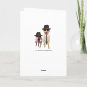 Funny Lab en Bull Dog Kaart (Achterkant)